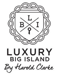 L B I LUXURY BIG ISLAND BY HAROLD CLARKE logo