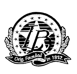 L B ORIG. FOUNDED IN 1852 logo