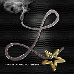 L CUSTOM SMOKING ACCESSORIES logo