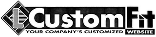L CUSTOMFIT YOUR COMPANY'S CUSTOMIZED WEBSITE logo