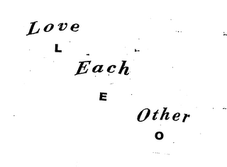 L E O LOVE EACH OTHER logo
