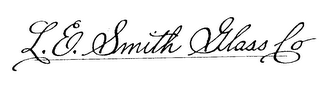 L. E. SMITH GLASS CO logo