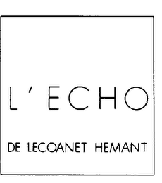 L' ECHO DE LECOANET HEMANT logo