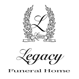L EST. LEGACY 2002 LEGACY FUNERAL HOME logo