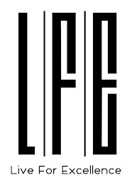 L F E LIVE FOR EXCELLENCE logo