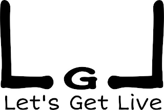 L G L LET'S GET LIVE logo