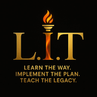 L. I. T LEARN THE WAY. IMPLEMENT THE PLAN. TEACH THE LEGACY. logo