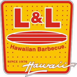 L & L HAWAIIAN BARBECUE SINCE 1976 HAWAII logo