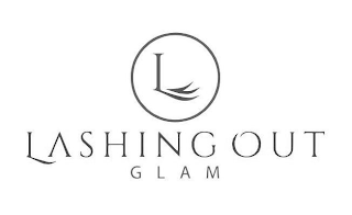 L LASHING OUT GLAM logo