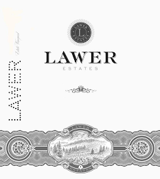 L ·LAWER ESTATES·  LAWER ESTATES LAWER ESTATES LAWER ESTATE VINEYARD logo