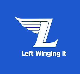 L LEFT WINGING IT logo