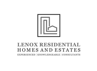 L LENOX RESIDENTIAL HOMES AND ESTATES EXPERIENCED | KNOWLEDGEABLE | CONSULTANTS logo