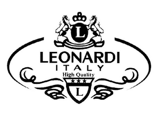 L LEONARDI ITALY HIGH QUALITY L logo