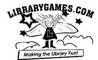 L LIBRARYGAMES.COM MAKING THE LIBRARY FUN! logo