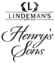 L LINDEMAN'S EST. 1843 HENRY'S SONS logo