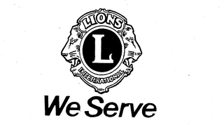 L LIONS INTERNATIONAL WE SERVE logo