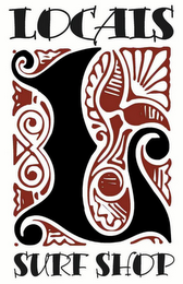 L LOCALS SURF SHOP logo