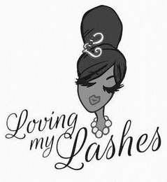L LOVING MY LASHES logo