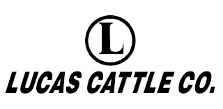 L LUCAS CATTLE CO. logo