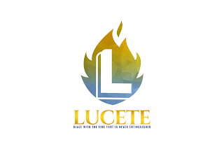 L LUCETE BLAZE WITH THE FIRE THAT IS NEVER EXTINGUISHED logo