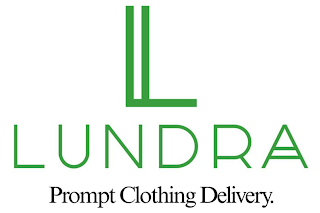 L LUNDRA PROMPT CLOTHING DELIVERY. logo