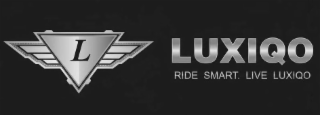 L LUXIQO RIDE SMART. LIVE LUXIQO logo