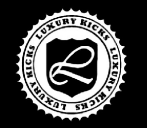 L LUXURY KICKS LUXURY KICKS LUXURY KICKS logo