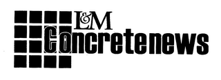 L & M CONCRETENEWS logo