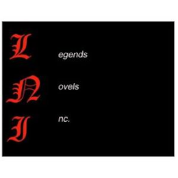 L N I EGENDS OVELS NC. logo