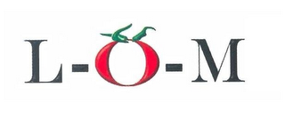 L-O-M logo