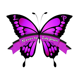 L P NEVER TO LATE FITNESS logo