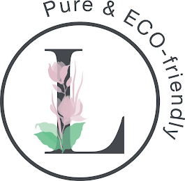 L PURE & ECO-FRIENDLY logo