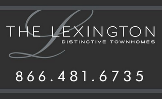 L THE LEXINGTON DISTINCTIVE TOWNHOMES 866.481.6735 logo