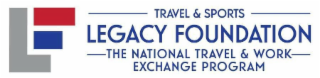 L TRAVEL & SPORTS LEGACY FOUNDATION THE NATIONAL TRAVEL &WORK EXCHANGE PROGRAM logo