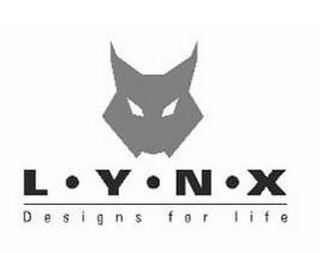 L · Y · N · X DESIGNS FOR LIFE logo
