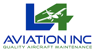 L4 AVIATION INC AVIATION INC QUALITY AIRCRAFT MAINTENANCE logo