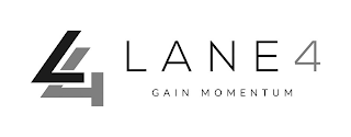 L4 LANE 4 GAIN MOMENTUM logo