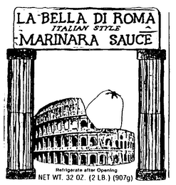 LA-BELLA DI ROMA ITALIAN STYLE MARINARA SAUCE logo