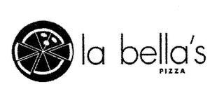 LA BELLA'S PIZZA logo