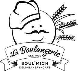 LA BOULANGERIE BOUL'MICH DELI BAKERY CAFE EST. 1998 logo