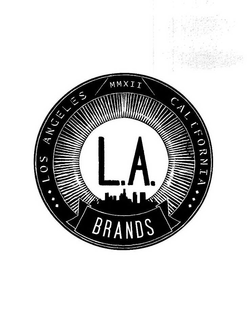 L.A. BRANDS LOS ANGELES CALIFORNIA MMXII logo