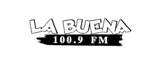 LA BUENA 100.9 FM logo