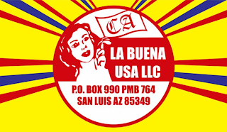 LA BUENA USA LLC P.O. BOX 990 PMB 764 SAN LUIS AZ 85349 logo