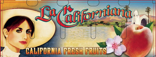 LA CALIFORNIANA CALIFORNIA FRESH FRUITS logo