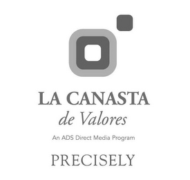 LA CANASTA DE VALORES AN ADS DIRECT MEDIA PROGRAM PRECISELY logo