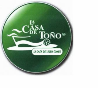 LA CASA DE TOÑO LA CASA DEL BUEN COMER logo