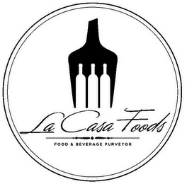 LA CASA FOODS FOOD & BEVERAGE PURVEYOR logo