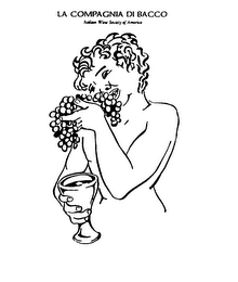 LA COMPAGNIA DI BACCO ITALIAN WINE SOCIETY OF AMERICA logo
