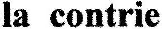 LA CONTRIE logo