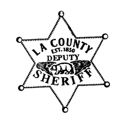 LA COUNTY DEPUTY SHERIFF EST. 1850 logo